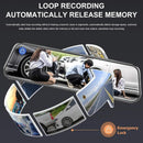 1080P Dual Dash Cam with 10'' Touchscreen & Front/Rear Camera